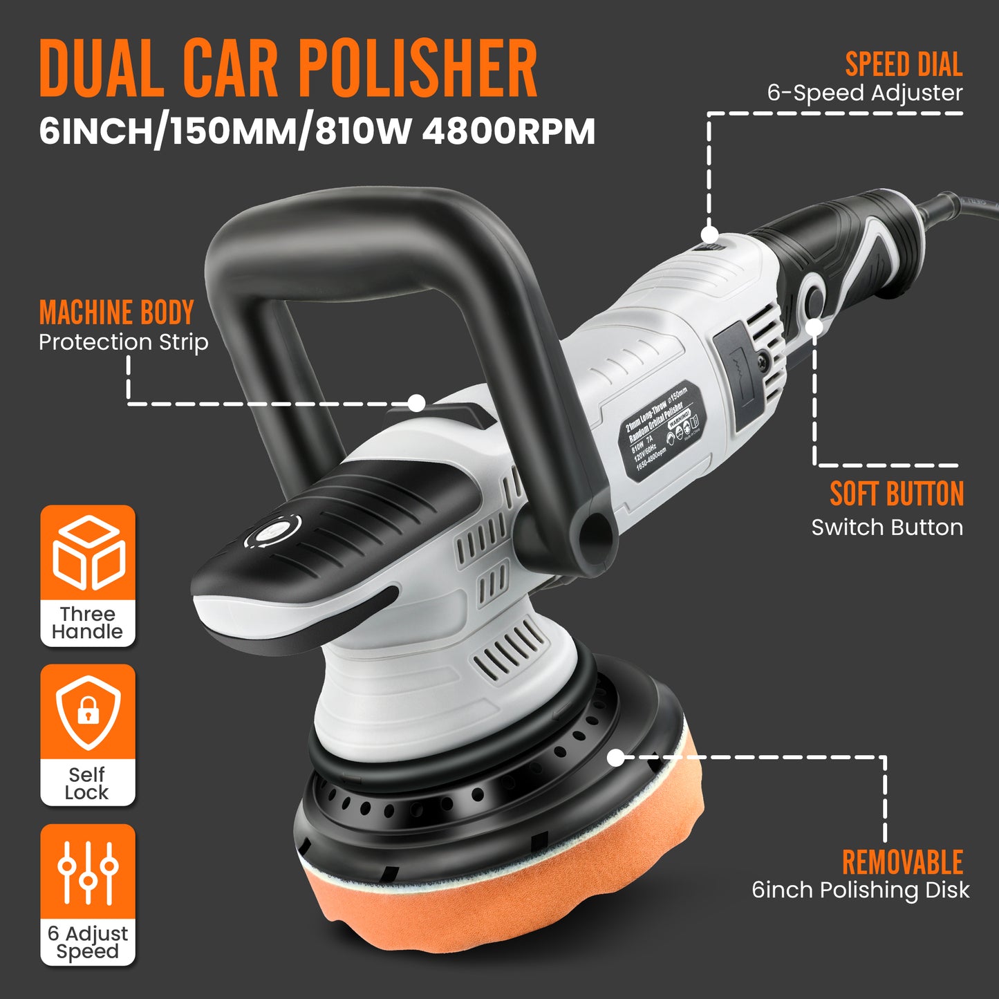 Dual Action (DA) Polisher features