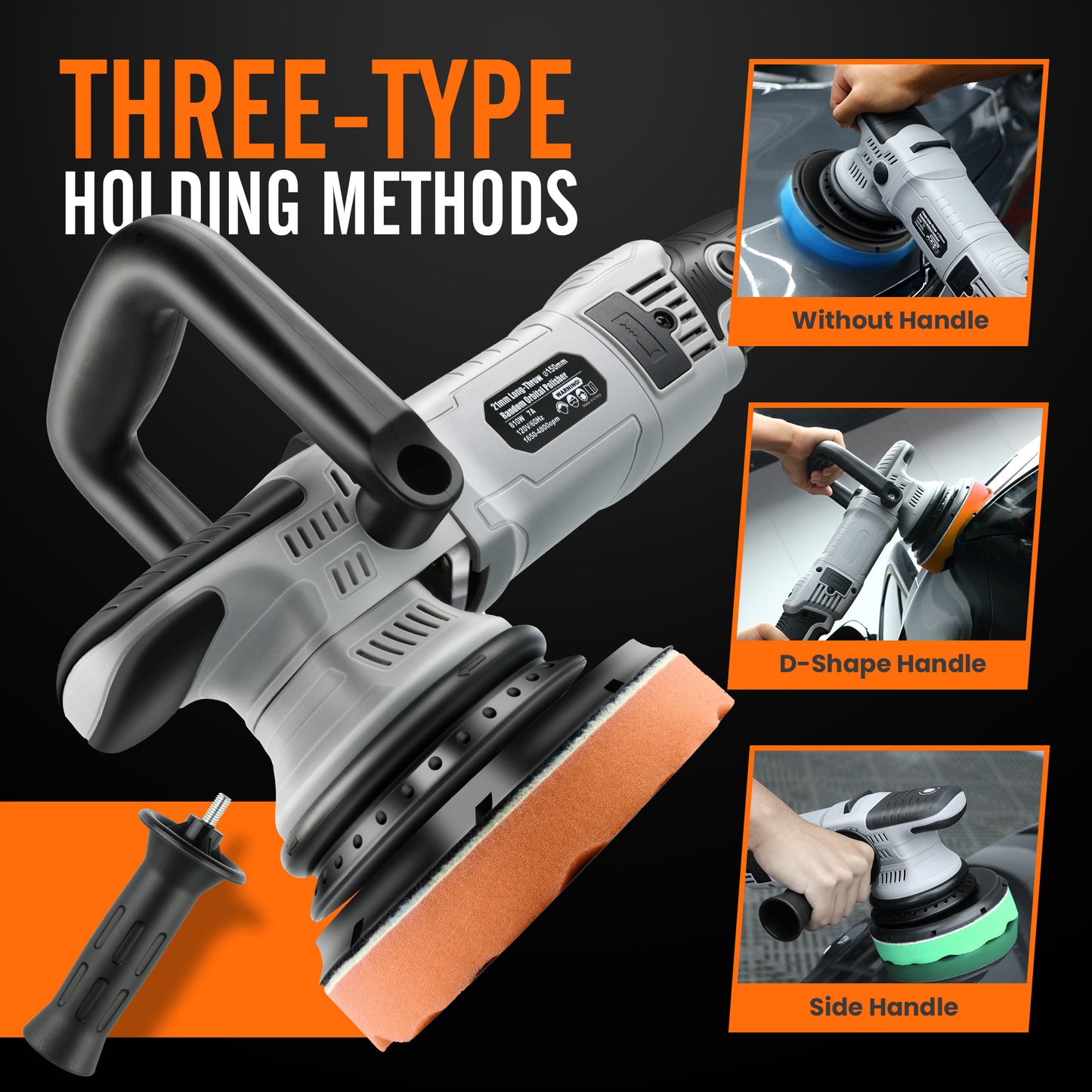 Dual Action (DA) Polisher features