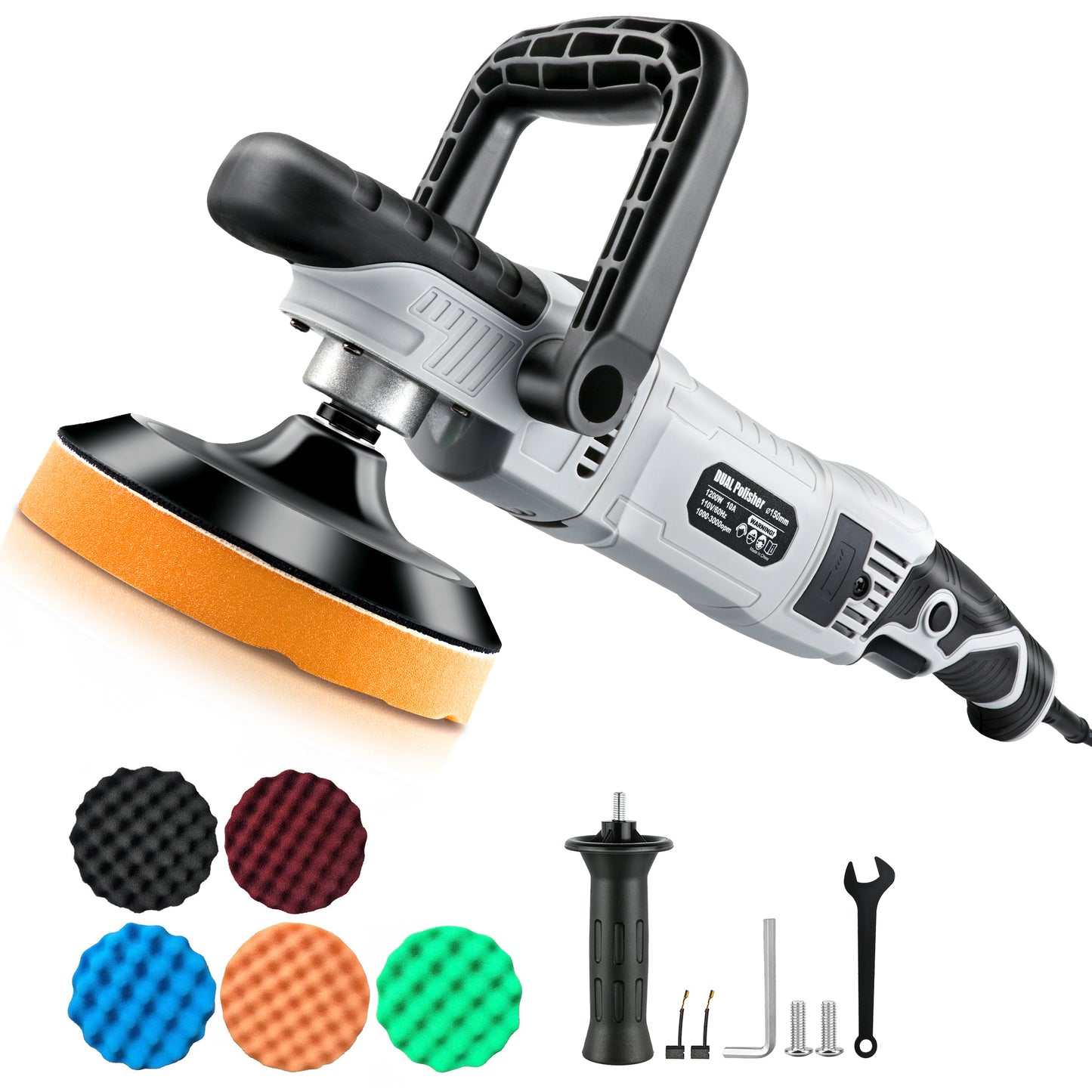 Components Included with Rotary Polisher Kit