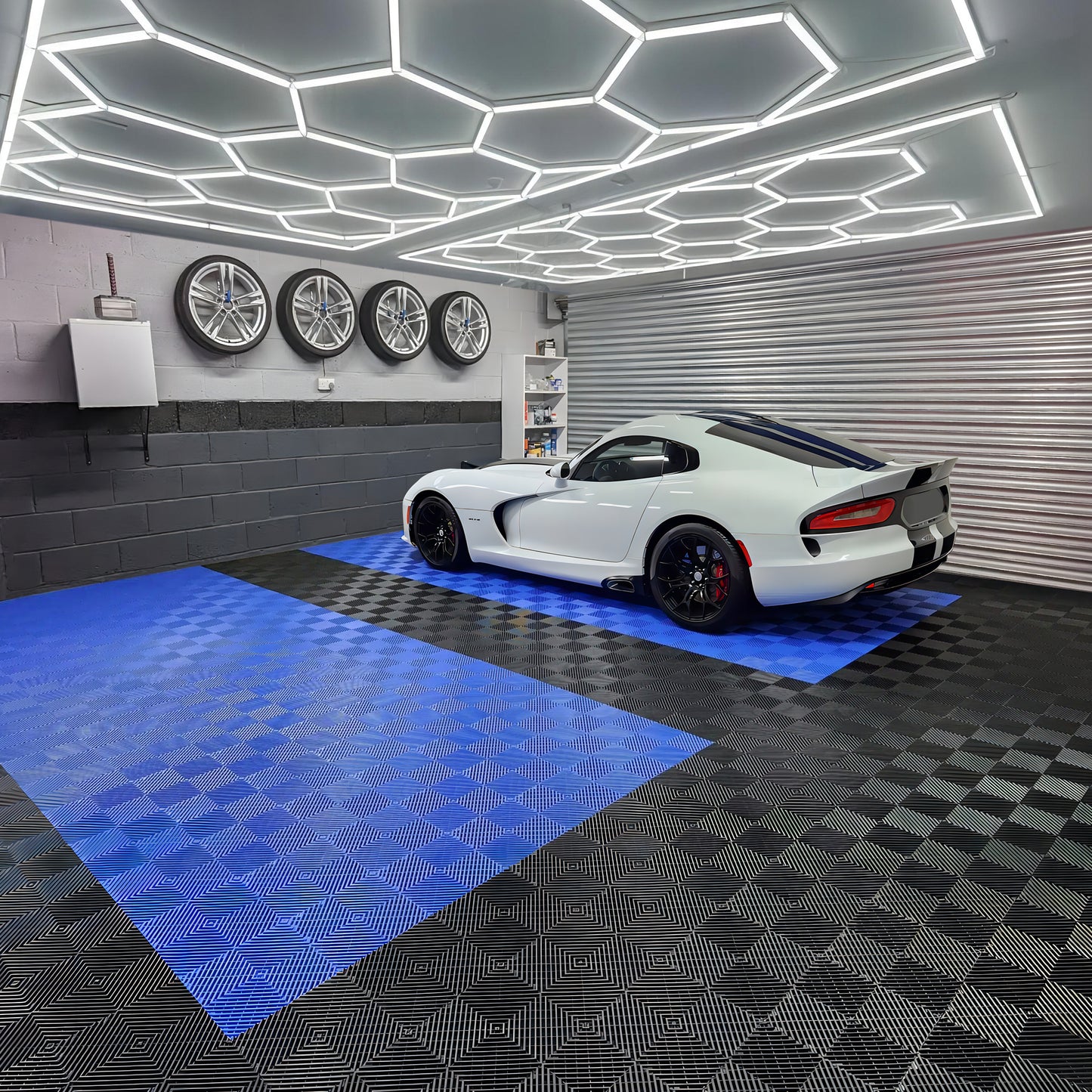 Interlocking Garage Floor Tiles (set of 25) Indoor & Outdoor