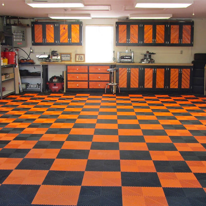 Interlocking Garage Floor Tiles (set of 25) Indoor & Outdoor