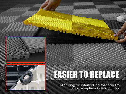 Interlocking Garage Floor Tiles (set of 25) Indoor & Outdoor